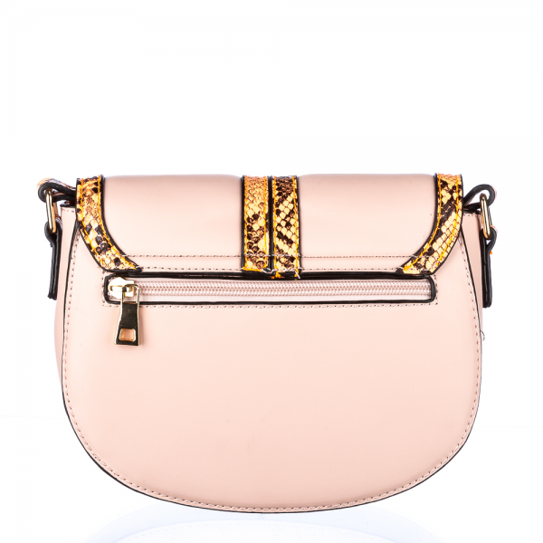 Γυναικεία τσάντα Evian Ροζ  οικολογικό δέρμα, 5 - Kalapod.gr